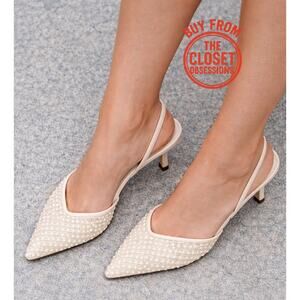 ZARA Blogger Fave!!! Embellished Slingbacks NWT